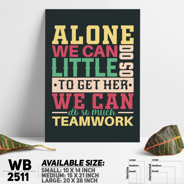 DDecorator You Can Do It Teamwork - Motivational Wall Canvas Wall Poster Wall Board - 3 Size Available - WB2511 - DDecorator