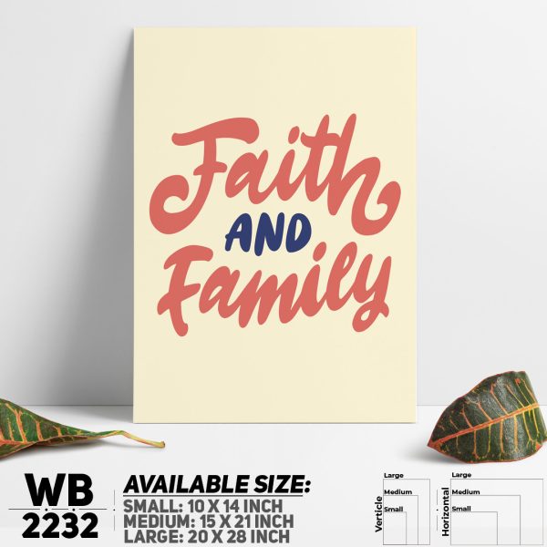 DDecorator Faith & Family - Romantic - Motivational Wall Canvas Wall Poster Wall Board - 3 Size Available - WB2232 - DDecorator