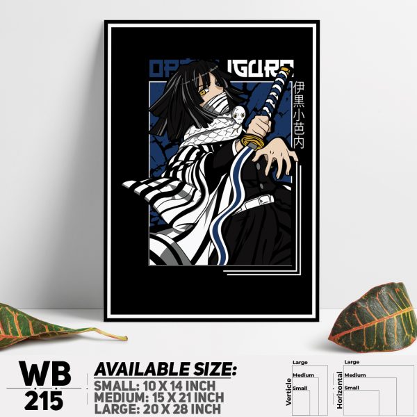 DDecorator Demon Slayer Anime Series Wall Canvas Wall Poster Wall Board - 3 Size Available - WB215 - DDecorator