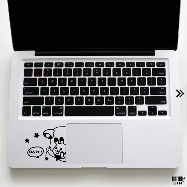 DDecorator Cartoon Cat Motivation (Left) Laptop Sticker Vinyl Decal Removable Laptop Stickers For Any Kind of Laptop - LS114 - DDecorator