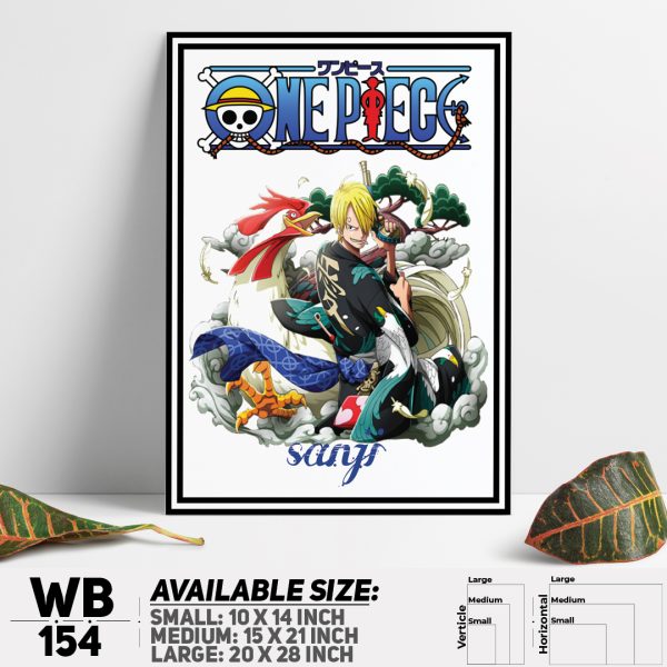 DDecorator One Piece Anime Manga series Wall Canvas Wall Poster Wall Board - 3 Size Available - WB154 - DDecorator
