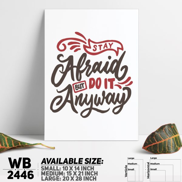 DDecorator Do It Anyway - Motivational Wall Canvas Wall Poster Wall Board - 3 Size Available - WB2446 - DDecorator
