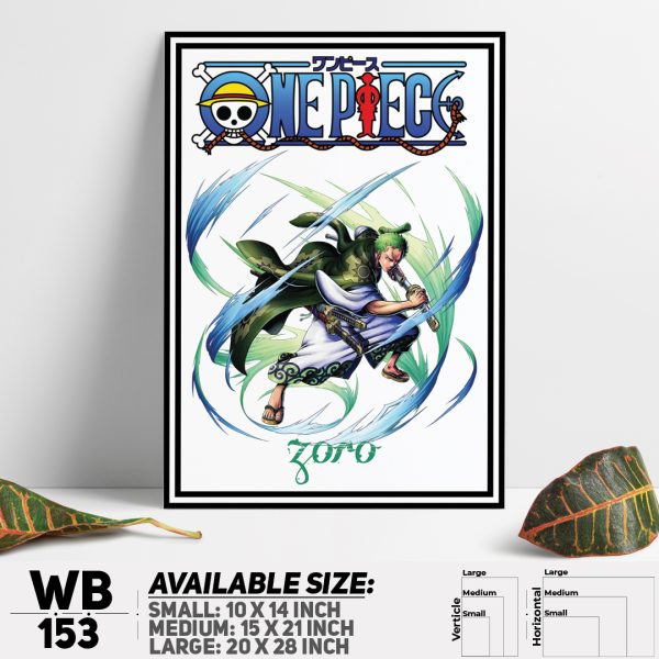 DDecorator One Piece Anime Manga series Wall Canvas Wall Poster Wall Board - 3 Size Available - WB153 - DDecorator