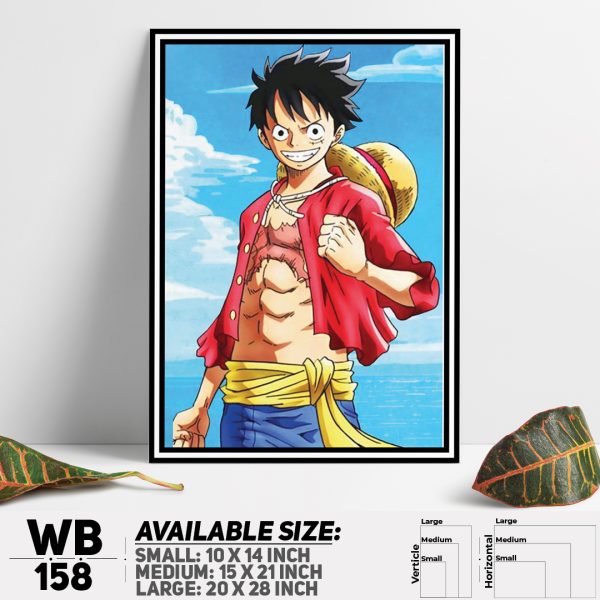 DDecorator One Piece Anime Manga series Wall Canvas Wall Poster Wall Board - 3 Size Available - WB158 - DDecorator