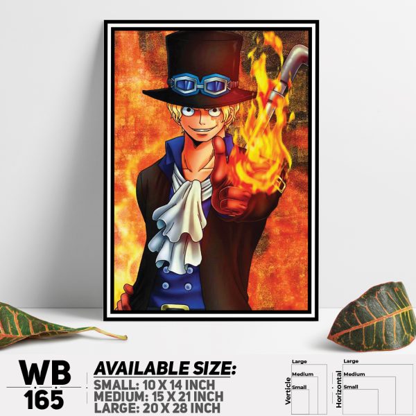 DDecorator One Piece Anime Manga series Wall Canvas Wall Poster Wall Board - 3 Size Available - WB165 - DDecorator