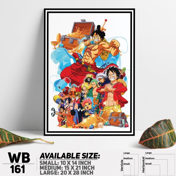 DDecorator One Piece Anime Manga series Wall Canvas Wall Poster Wall Board - 3 Size Available - WB161 - DDecorator