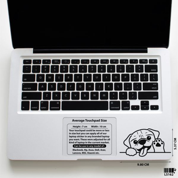 DDecorator Dog Waving Laptop Sticker Vinyl Decal Removable Laptop Stickers For Any Kind of Laptop - LS162 - DDecorator
