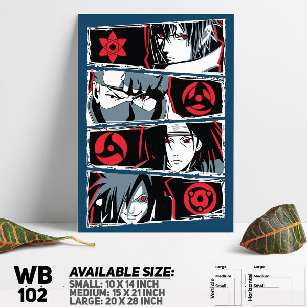 DDecorator Naruto Uzumak Manga Naruto Anime Wall Canvas Wall Poster Wall Board - 3 Size Available - WB102 - DDecorator