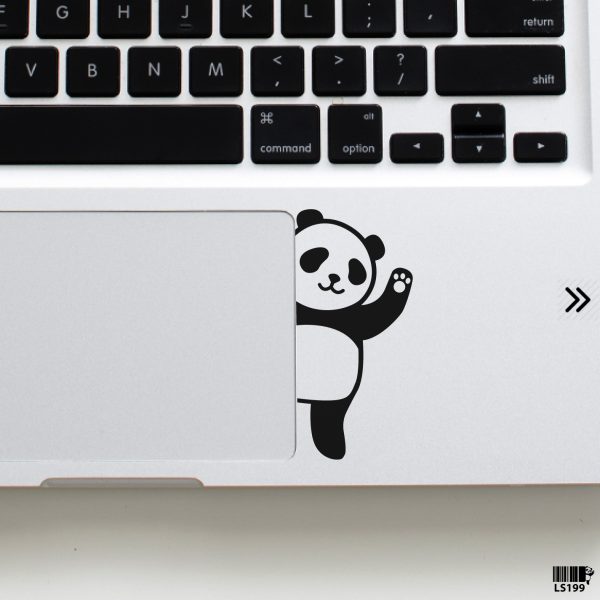 DDecorator Cartoon Panda (Right) Laptop Sticker Vinyl Decal Removable Laptop Stickers For Any Kind of Laptop - LS199 - DDecorator