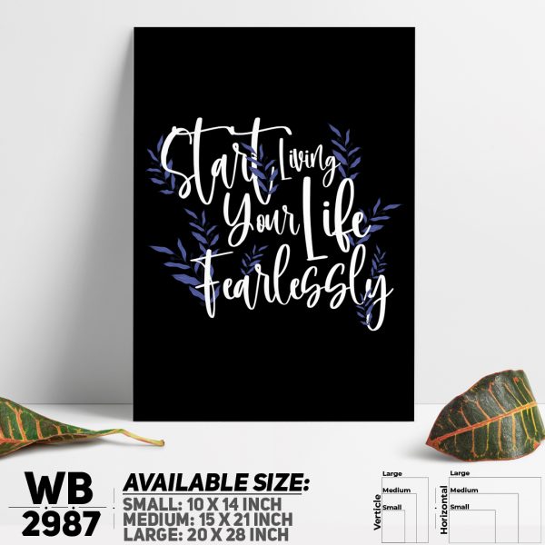 DDecorator Be Fearlessly Good - Motivational Wall Canvas Wall Poster Wall Board - 3 Size Available - WB2987 - DDecorator