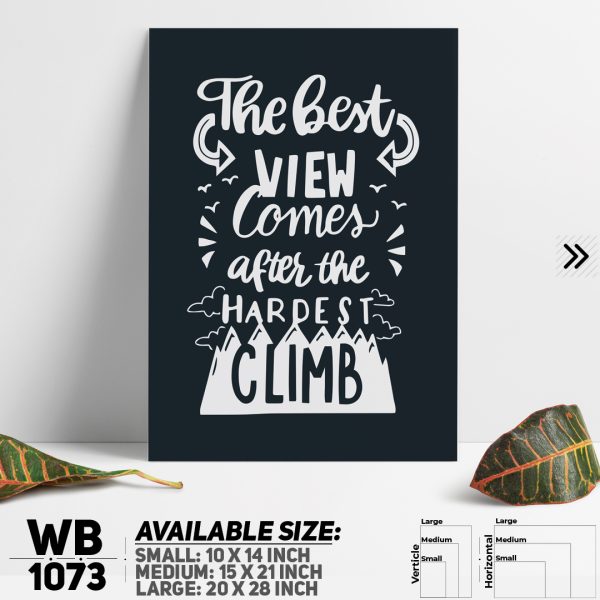 DDecorator Motivational Quote Wall Canvas Wall Poster Wall Board - 3 Size Available - WB1073 - DDecorator