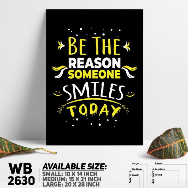 DDecorator Smile Today - Motivational Wall Canvas Wall Poster Wall Board - 3 Size Available - WB2630 - DDecorator