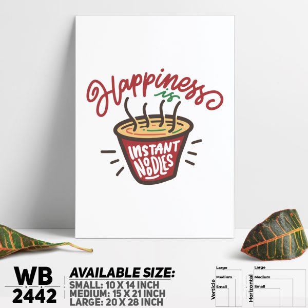 DDecorator Hoppiness Is Not Instant - Motivational Wall Canvas Wall Poster Wall Board - 3 Size Available - WB2442 - DDecorator