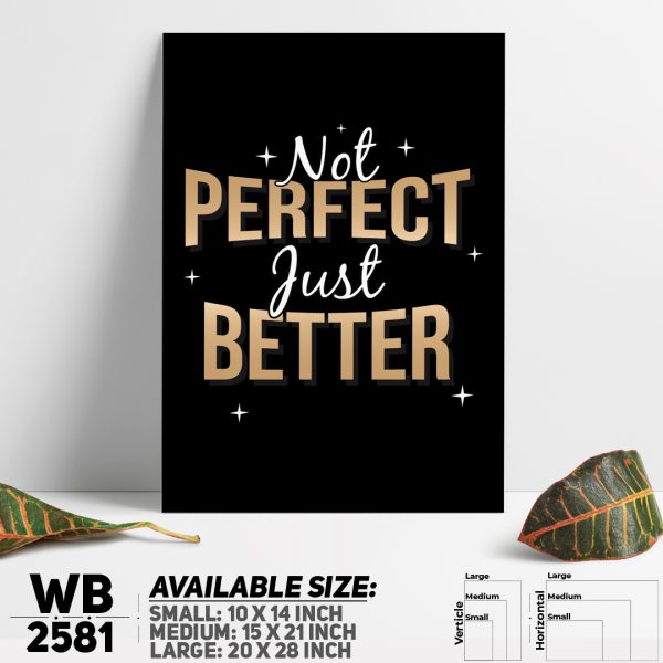 DDecorator Be Better - Motivational Wall Canvas Wall Poster Wall Board - 3 Size Available - WB2581 - DDecorator