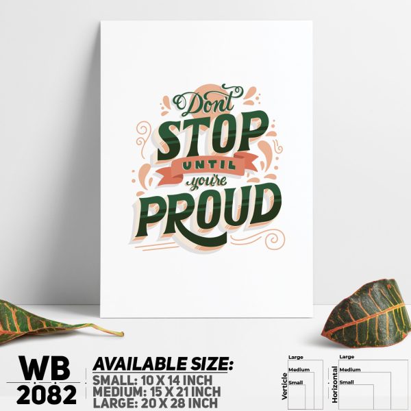 DDecorator Pround - Motivational Wall Canvas Wall Poster Wall Board - 3 Size Available - WB2082 - DDecorator