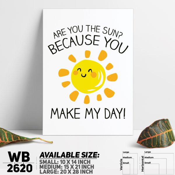 DDecorator Make My Day - Motivational Wall Canvas Wall Poster Wall Board - 3 Size Available - WB2620 - DDecorator