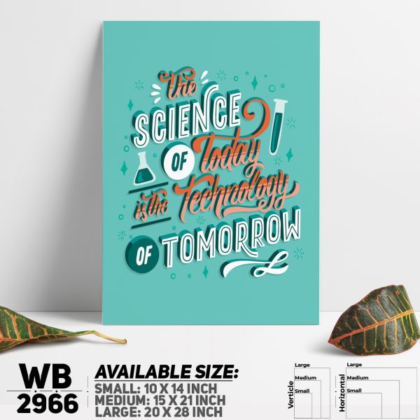 DDecorator Science Is Everything - Motivational Wall Canvas Wall Poster Wall Board - 3 Size Available - WB2966 - DDecorator