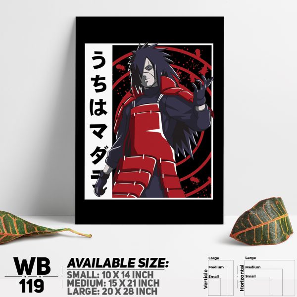 DDecorator Naruto Uzumak Manga Naruto Anime Wall Canvas Wall Poster Wall Board - 3 Size Available - WB119 - DDecorator