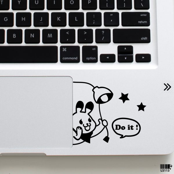 DDecorator Cartoon Cat Bell Ringing Laptop Sticker Vinyl Decal Removable Laptop Stickers For Any Kind of Laptop - LS113 - DDecorator