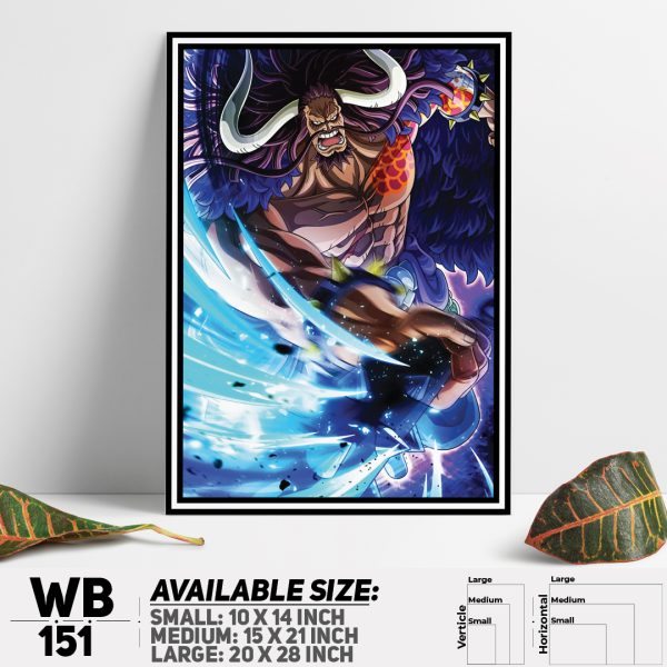 DDecorator One Piece Anime Manga series Wall Canvas Wall Poster Wall Board - 3 Size Available - WB151 - DDecorator