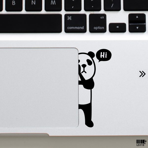DDecorator Little Clever Panda (Right) Laptop Sticker Vinyl Decal Removable Laptop Stickers For Any Kind of Laptop - LS115 - DDecorator