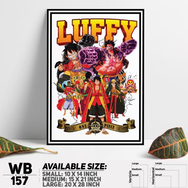 DDecorator One Piece Anime Manga series Wall Canvas Wall Poster Wall Board - 3 Size Available - WB157 - DDecorator