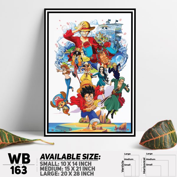 DDecorator One Piece Anime Manga series Wall Canvas Wall Poster Wall Board - 3 Size Available - WB163 - DDecorator