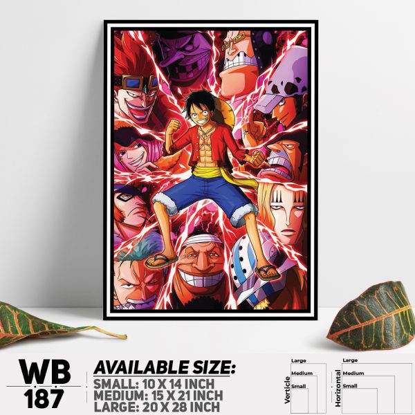 DDecorator One Piece Anime Manga series Wall Canvas Wall Poster Wall Board - 3 Size Available - WB187 - DDecorator