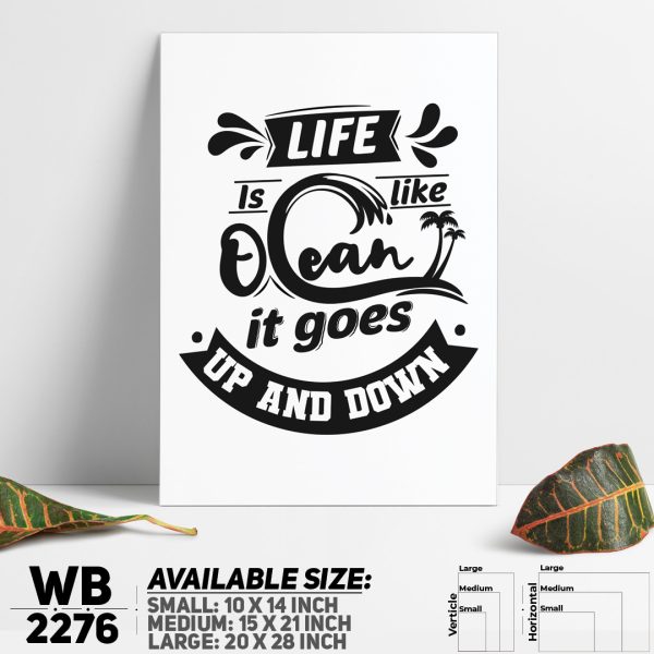 DDecorator Be Happy - Motivational Wall Canvas Wall Poster Wall Board - 3 Size Available - WB2276 - DDecorator