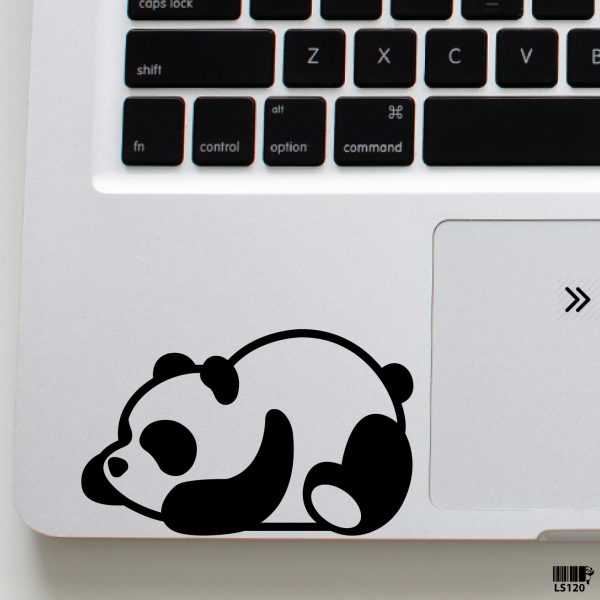 DDecorator Baby Panda Fat Sleeping (Left) Laptop Sticker Vinyl Decal Removable Laptop Stickers For Any Kind of Laptop - LS120 - DDecorator