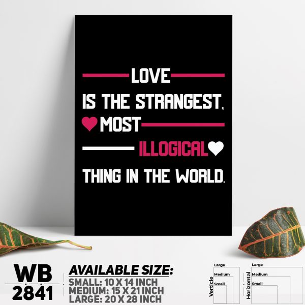 DDecorator Love Is Everything - Motivational Wall Canvas Wall Poster Wall Board - 3 Size Available - WB2841 - DDecorator