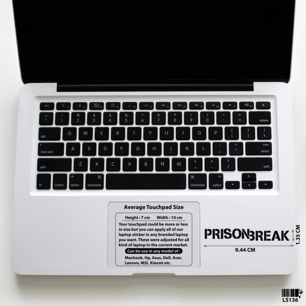 DDecorator Prison Break - Logo Laptop Sticker Vinyl Decal Removable Laptop Stickers For Any Kind of Laptop - LS136 - DDecorator
