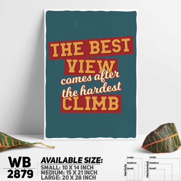 DDecorator Best View Travel - Motivational Wall Canvas Wall Poster Wall Board - 3 Size Available - WB2879 - DDecorator