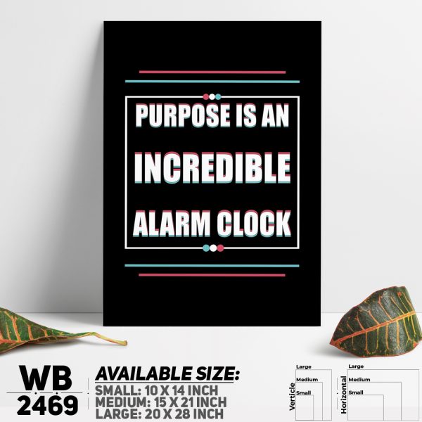 DDecorator Have a Purpose In Life - Motivational Wall Canvas Wall Poster Wall Board - 3 Size Available - WB2469 - DDecorator