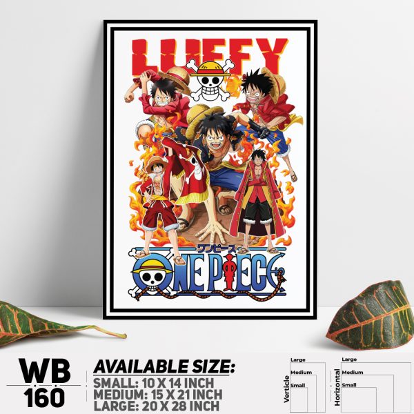 DDecorator One Piece Anime Manga series Wall Canvas Wall Poster Wall Board - 3 Size Available - WB160 - DDecorator