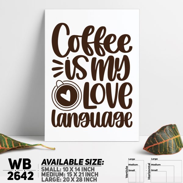 DDecorator Coffee Is My Love Wall Canvas Wall Poster Wall Board - 3 Size Available - WB2642 - DDecorator