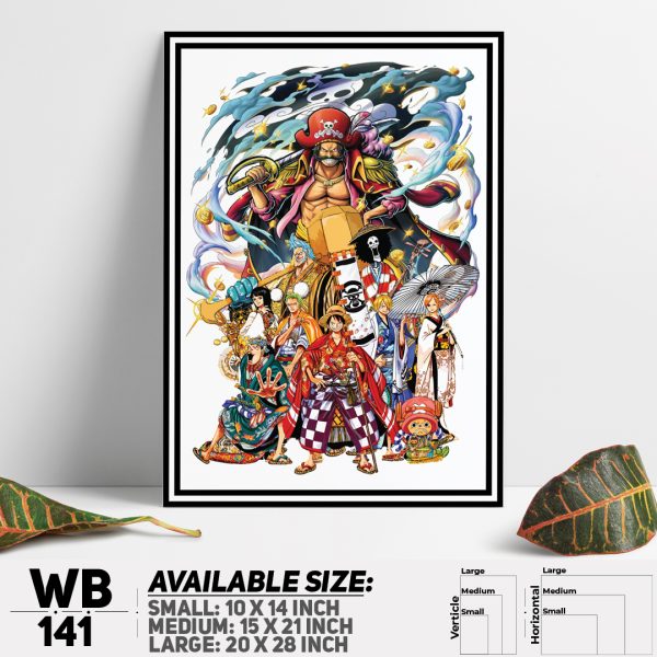 DDecorator One Piece Anime Manga series Wall Canvas Wall Poster Wall Board - 3 Size Available - WB141 - DDecorator