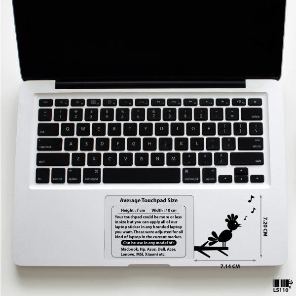 DDecorator Singing Bird Laptop Sticker Vinyl Decal Removable Laptop Stickers For Any Kind of Laptop - LS110 - DDecorator