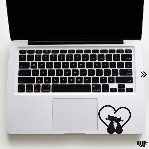 DDecorator Cat In Love Laptop Sticker Vinyl Decal Removable Laptop Stickers For Any Kind of Laptop - LS192 - DDecorator