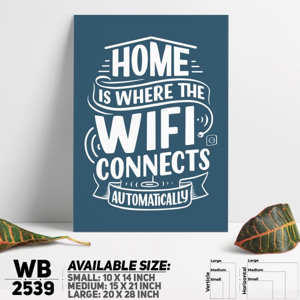 DDecorator Home Is Home - Romantic - Motivational Wall Canvas Wall Poster Wall Board - 3 Size Available - WB2539 - DDecorator