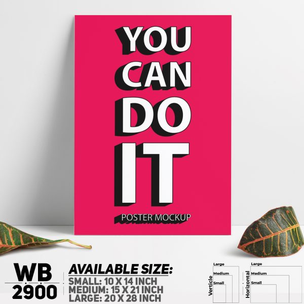 DDecorator You Can Do It - Motivational Wall Canvas Wall Poster Wall Board - 3 Size Available - WB2900 - DDecorator