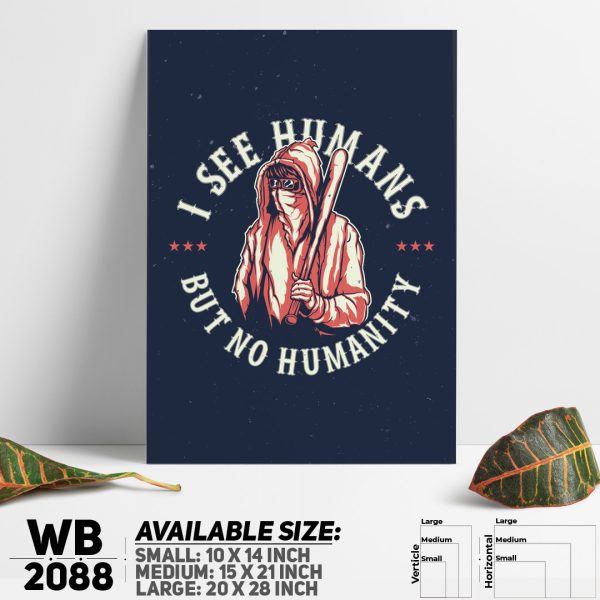 DDecorator Humanity - Motivational Wall Canvas Wall Poster Wall Board - 3 Size Available - WB2088 - DDecorator