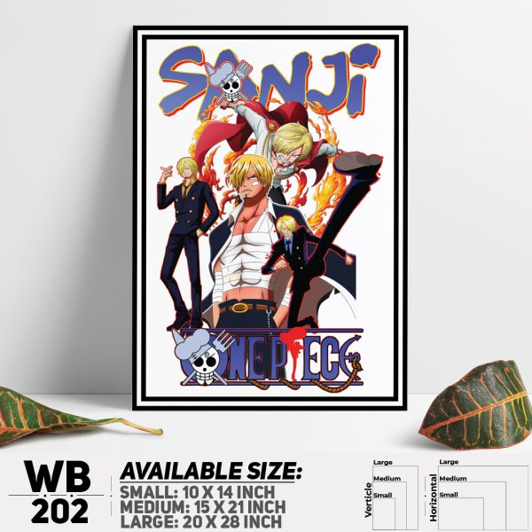 DDecorator One Piece Anime Manga series Wall Canvas Wall Poster Wall Board - 3 Size Available - WB202 - DDecorator
