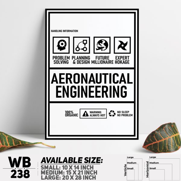 DDecorator Funny Engineering Parody Wall Canvas Wall Poster Wall Board - 3 Size Available - WB238 - DDecorator