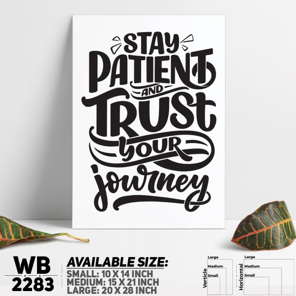 DDecorator Trust Your Journey - Motivational Wall Canvas Wall Poster Wall Board - 3 Size Available - WB2283 - DDecorator