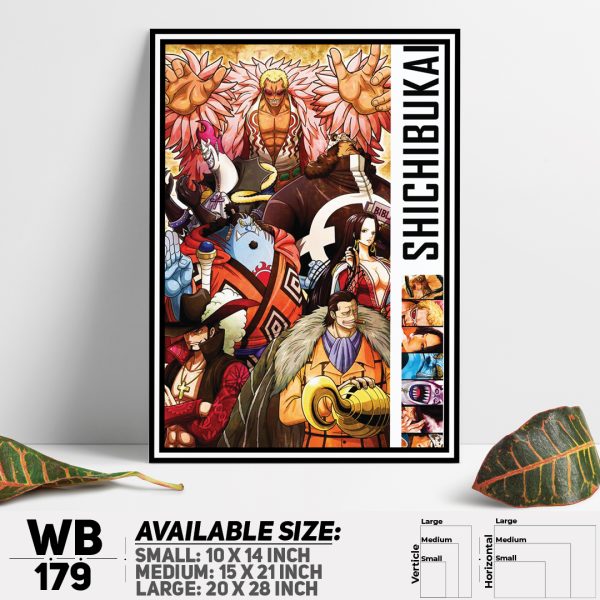 DDecorator One Piece Anime Manga series Wall Canvas Wall Poster Wall Board - 3 Size Available - WB179 - DDecorator