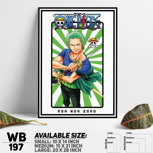 DDecorator One Piece Anime Manga series Wall Canvas Wall Poster Wall Board - 3 Size Available - WB197 - DDecorator