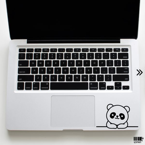 DDecorator Cartoon Panda Looking Laptop Sticker Vinyl Decal Removable Laptop Stickers For Any Kind of Laptop - LS161 - DDecorator