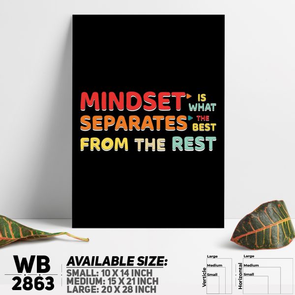 DDecorator Build Mindset - Motivational Wall Canvas Wall Poster Wall Board - 3 Size Available - WB2863 - DDecorator