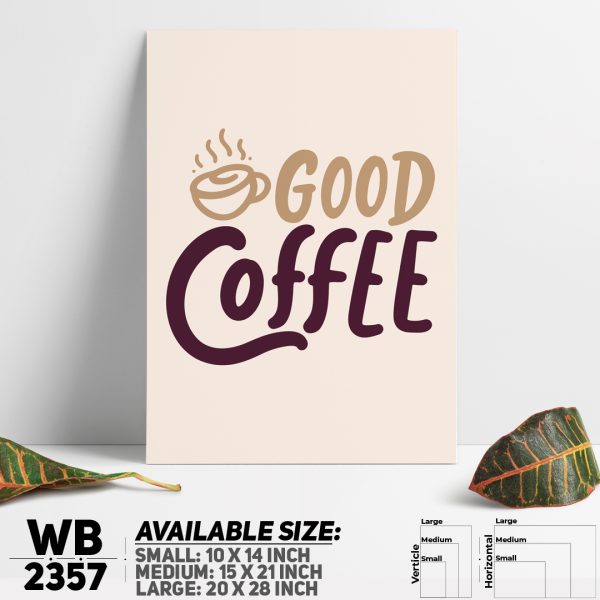 DDecorator Good Vibe Good Coffee - Motivational Wall Canvas Wall Poster Wall Board - 3 Size Available - WB2357 - DDecorator